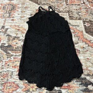 Intimately Free People She’s Got It Black Lace Slip Dress sz L